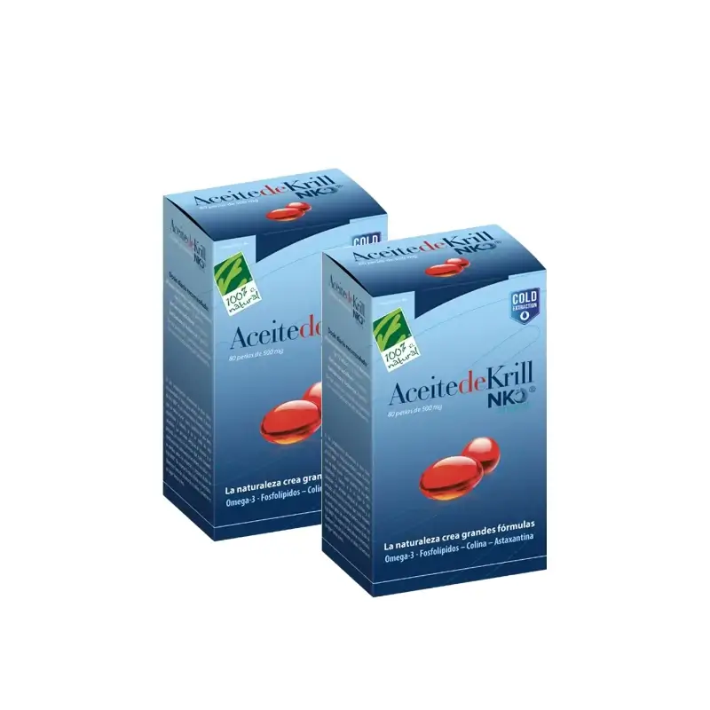 100%Natura NKO Krill Oil, 2 x 120 softgels