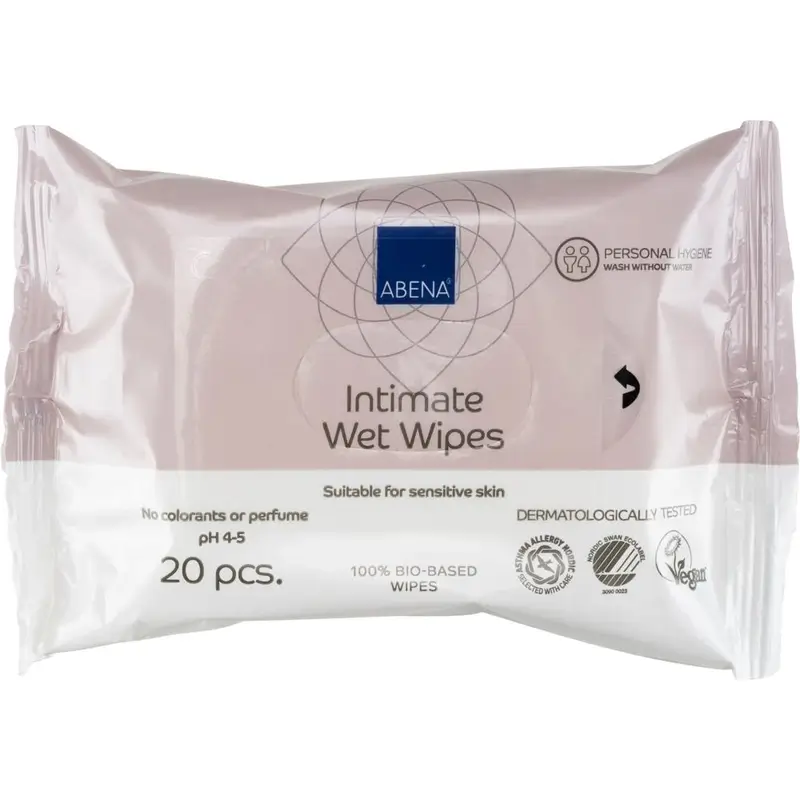 Abena Intimate Wipes, 20 wipes