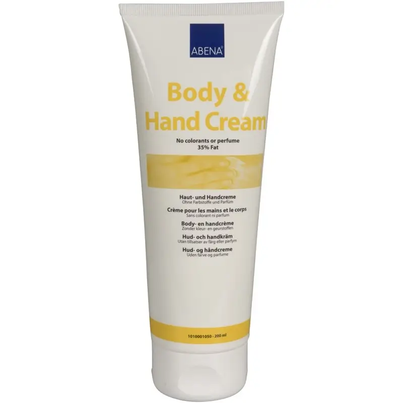 Abena Body and Hand Cream, 35% Lipids, 200 ml