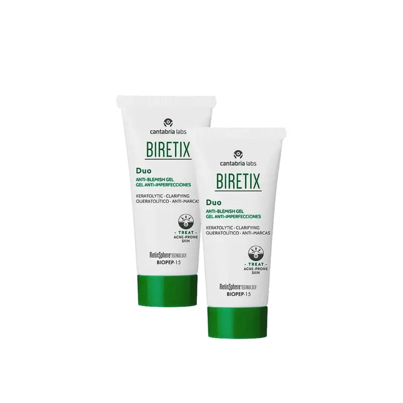 BIRETIX Duo Anti-Blemish Gel Pack: 2 x 30 ml
