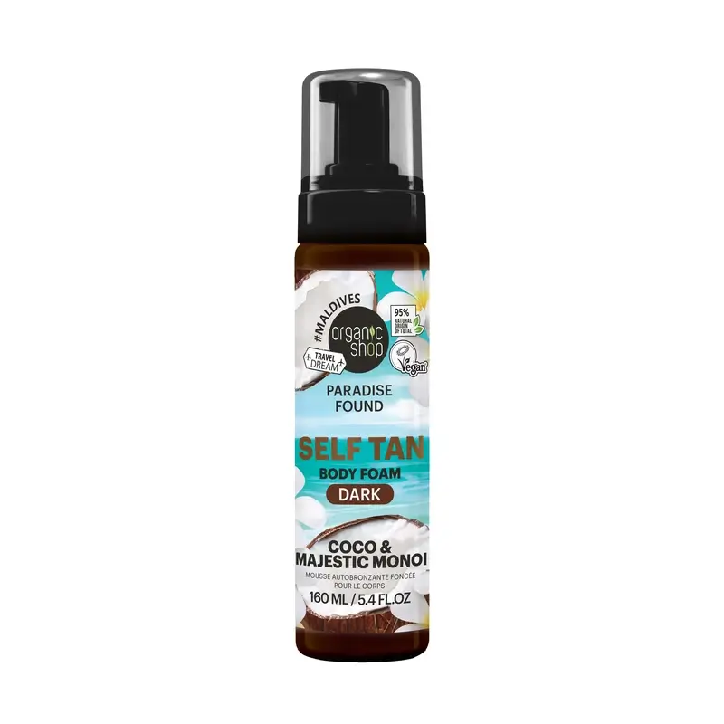 Organic Shop Dark Self-Tanning Foam, 160 ml