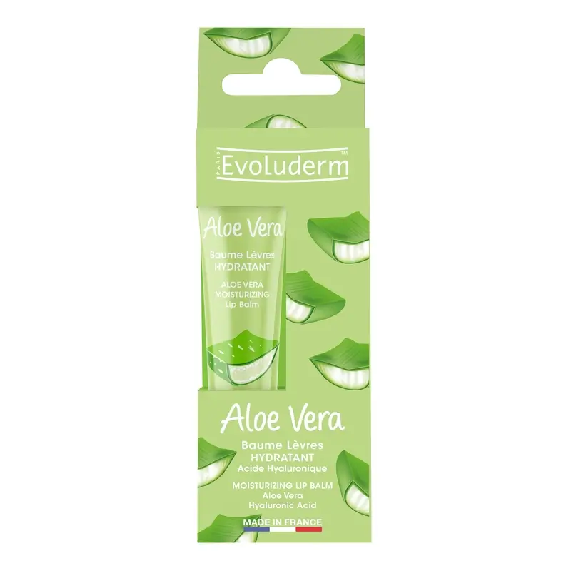 Evoluderm Lip Balm Moisturising Lip Balm - Aloe Vera / Hyaluronic Acid, 15 ml