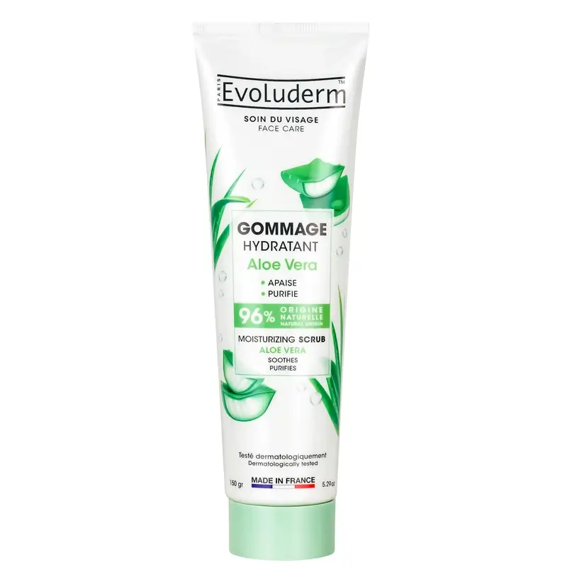 Evoluderm Moisturising Aloe Vera Facial Scrub, 150 g