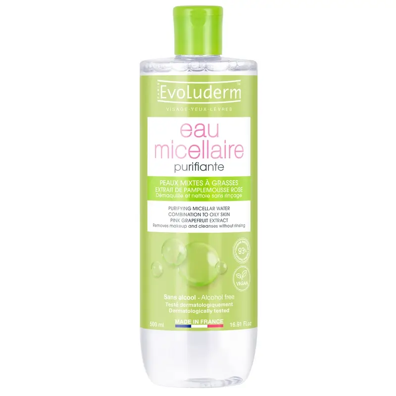 Evoluderm Micellar Water for Mixed Skin, 500 ml