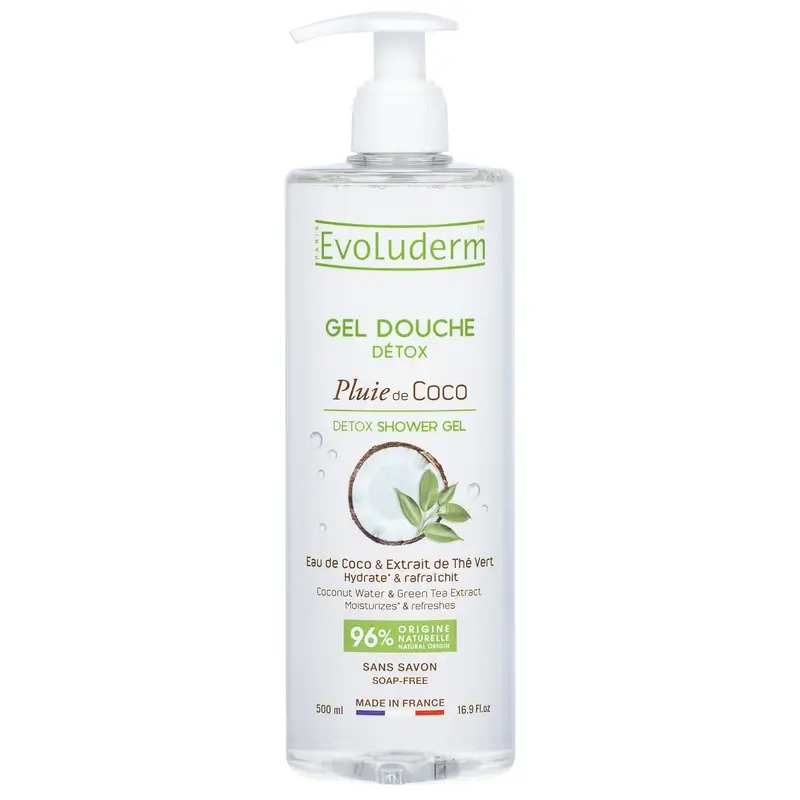 Evoluderm Coconut Detox Shower Gel, 500 ml