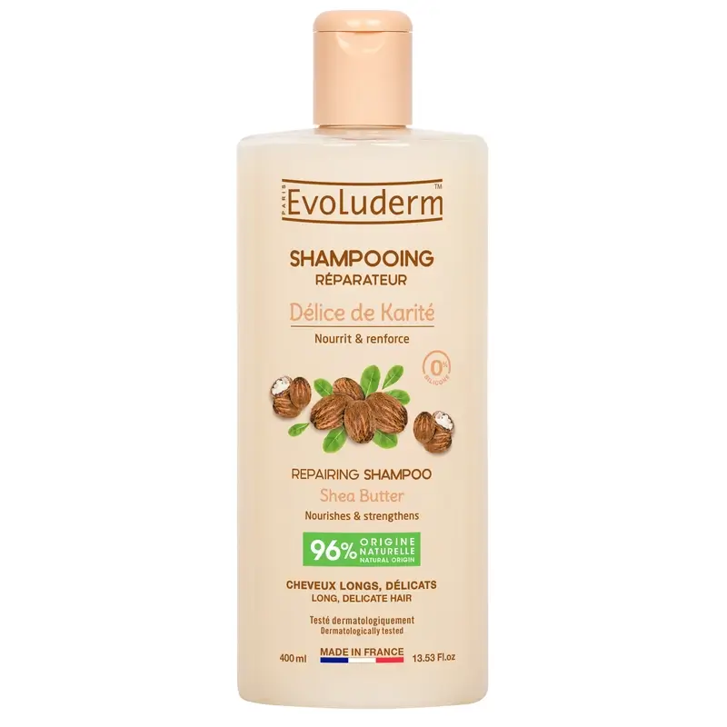 Evoluderm Shea Butter Shampoo, 400 ml