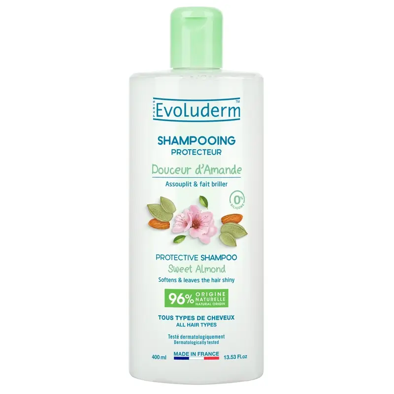 Evoluderm Sweet Almond Shampoo, 400 ml