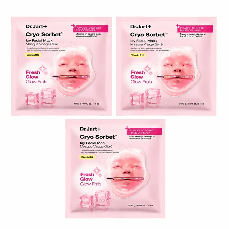 Dr. Jart+ Cryo Sorbet Icy Facial Mask, pack 3