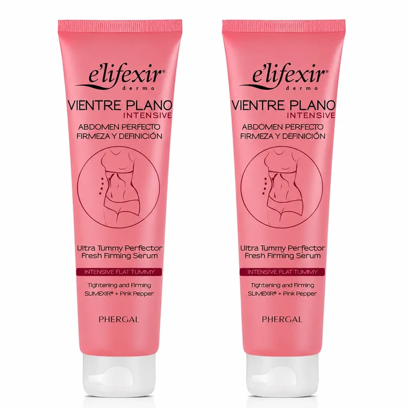 Elifexir Flat Belly Serum Intensive Reducer Abdomen Firming Firming Fat Burning Serum 150Ml, pack 2
