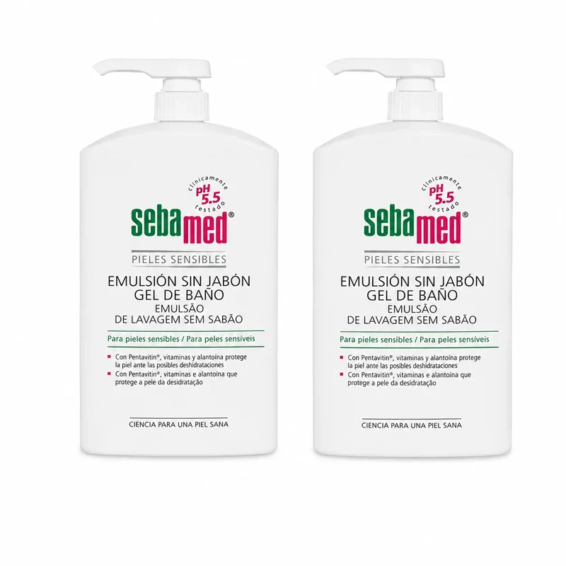 Sebamed Bath Gel Soap Free Emulsion 1000 Ml, pack 2