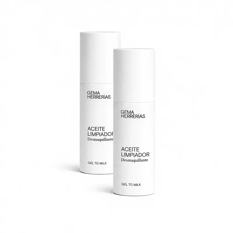 Gema Herrerías Gel to Milk Cleansing and Make-up Remover Oil , Pack 2 x 150 ml