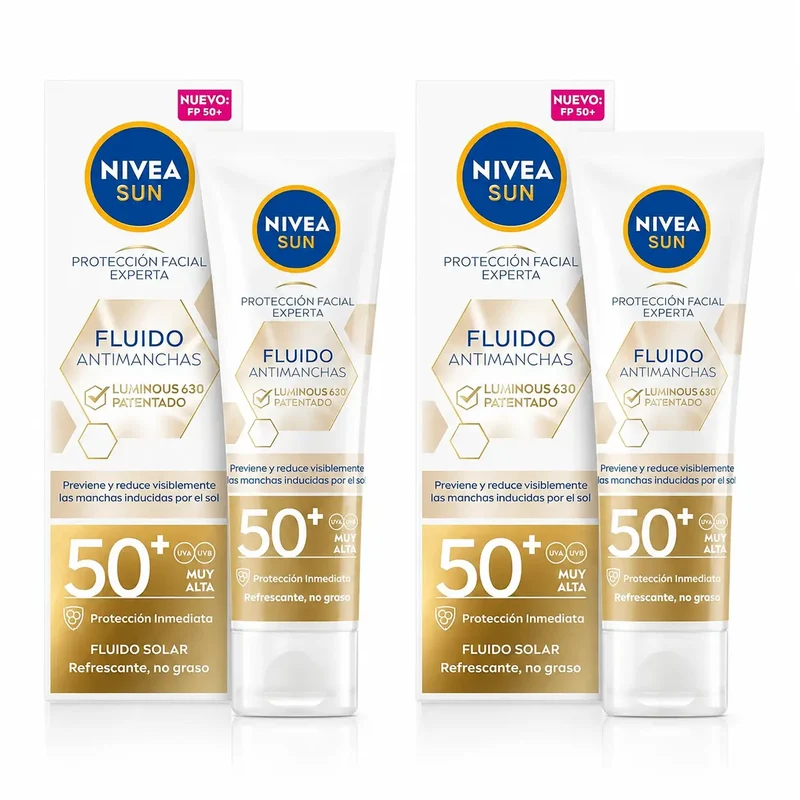 Nivea Sun Luminous 630 Anti-Blemish Sunscreen Fluid Fp50, 40 ml, pack 2