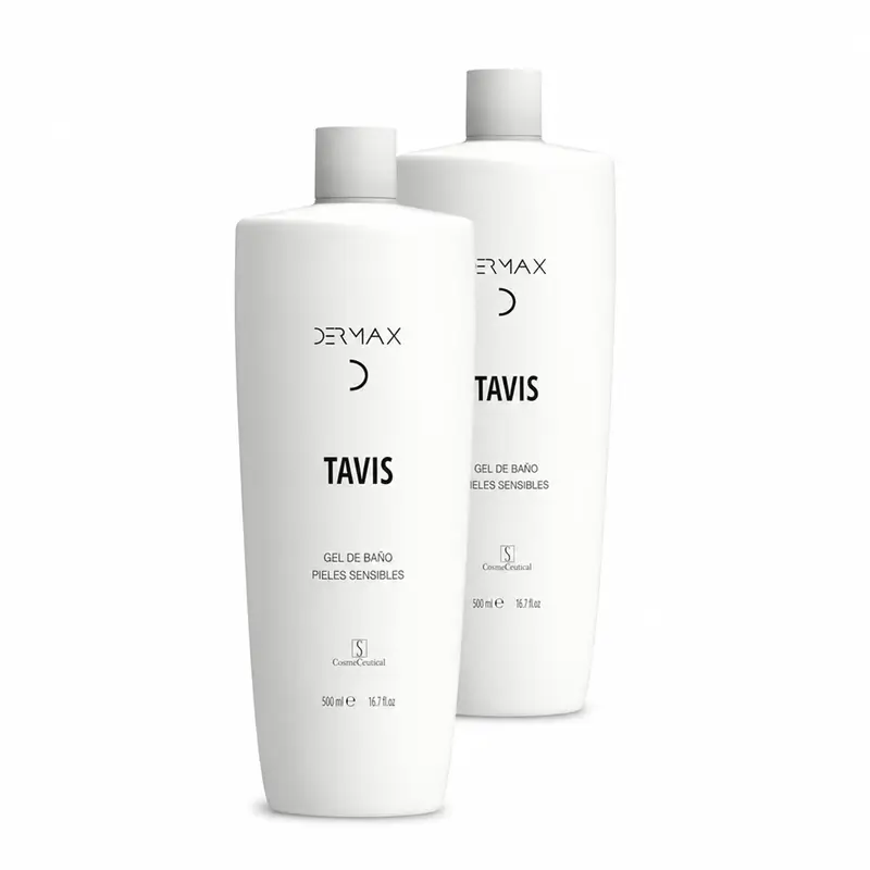 Dermax Tavis Shower Gel for Sensitive Skin, Pack of 2 x 500 ml