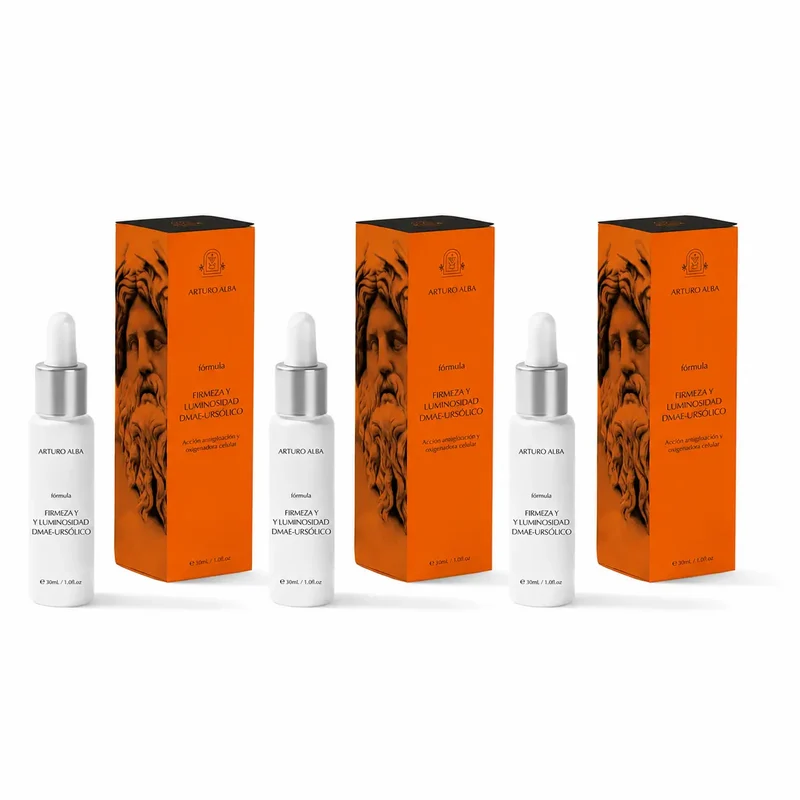 Arturo Alba Firming and Brightening Formula with DMEA and Ursolic Acid, 30ml, pack of 3