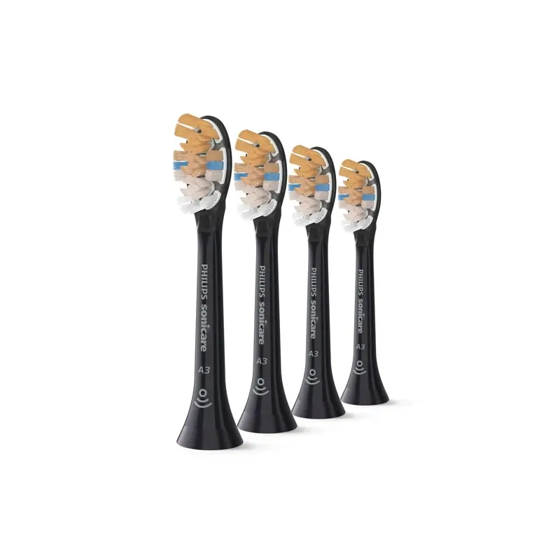Philips Sonicare Diamondclean Sonicare Heads Black, 4 Pack