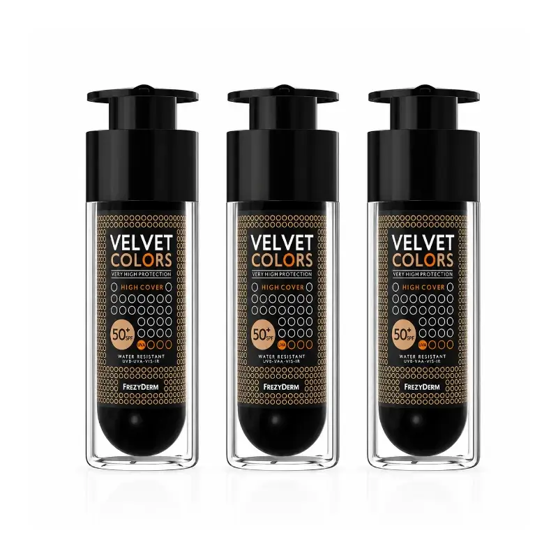 Frezyderm Velvet Colors Spf 50+ Pack 3 x 30 Ml
