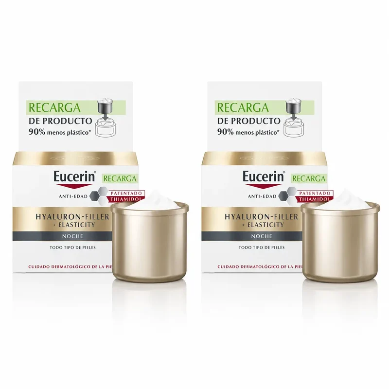 Eucerin Refill Night Cream Hyaluron Filler Elasticity , 50 Ml , pack 2