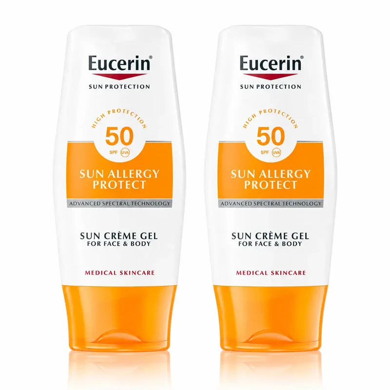 Eucerin Solar Gel Creme Allergy, 150 Ml, pack 2