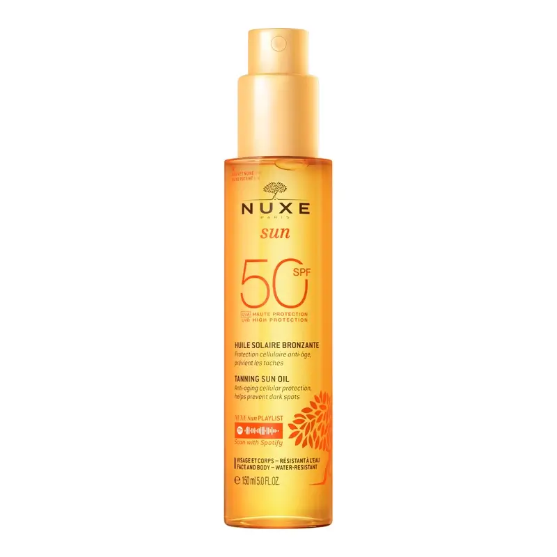 Nuxe Sun Tanning Oil for Face and Body SPF 50
