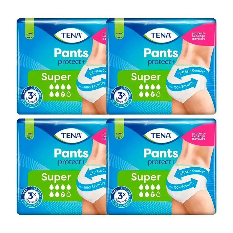 TENA Pack Pants Super Size M, 4 X 12 Pcs.