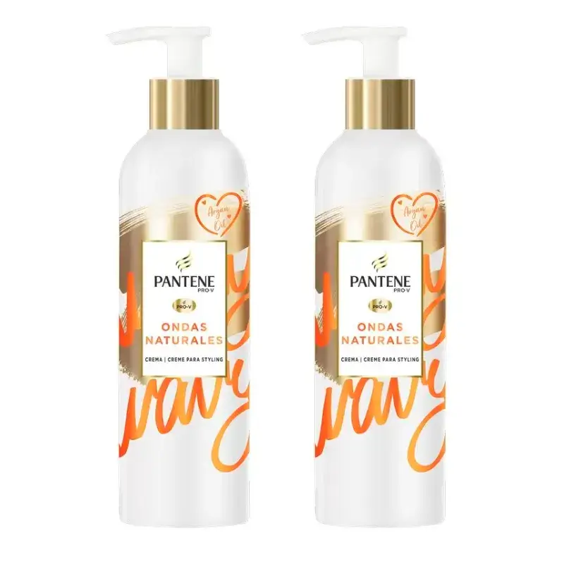 Pantene Pro-V Natural Waves Nourishing Cream, Pack 2 x 235 Ml