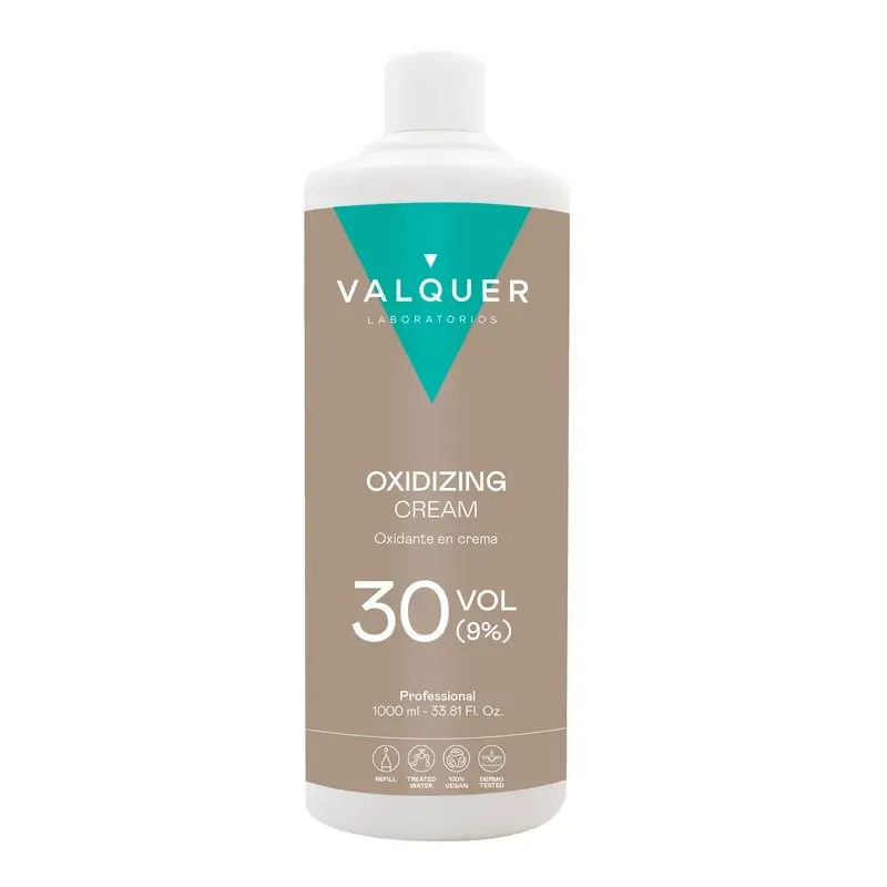 Valquer Agua Oxigenada 30 Vol (9%) - Professional Hair Oxidant , 1 L