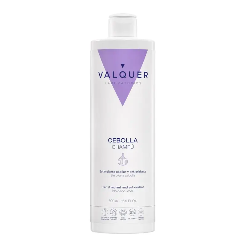 Valquer Onion Shampoo - Revitalising, Antioxidant and Purifying , 500 ml
