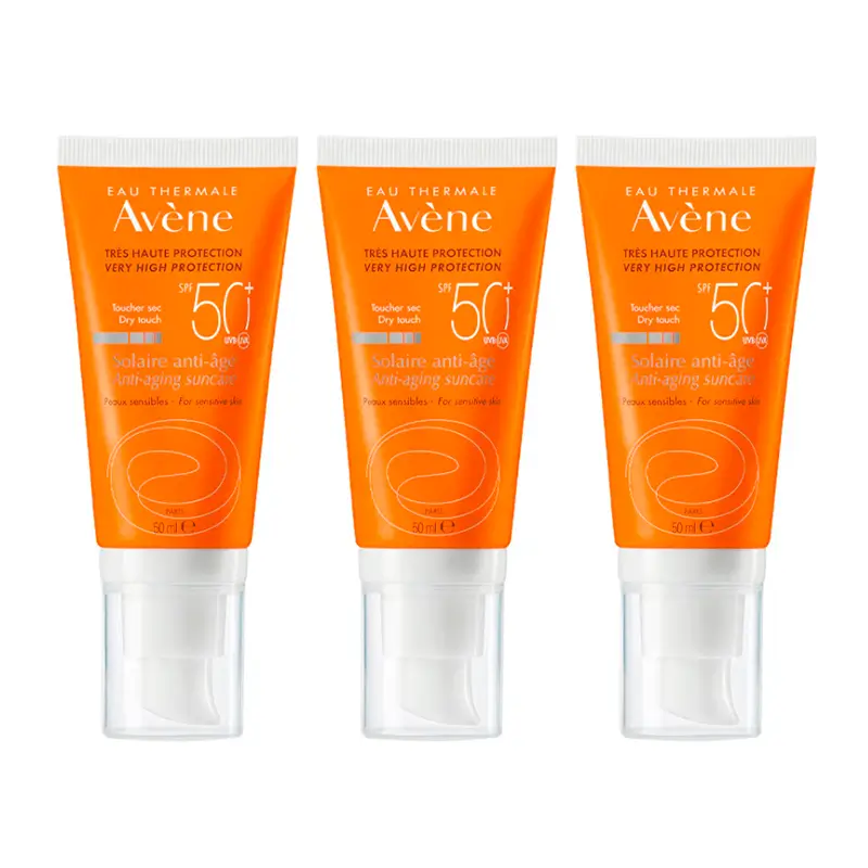 Avène Anti-Ageing Sun Cream Spf 50+, 3 x 50 ml