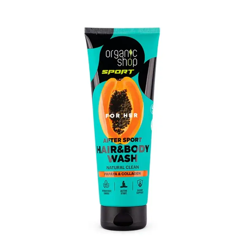 Organic Shop After Sport Shower Gel & Shampoo For Her, 200 Ml