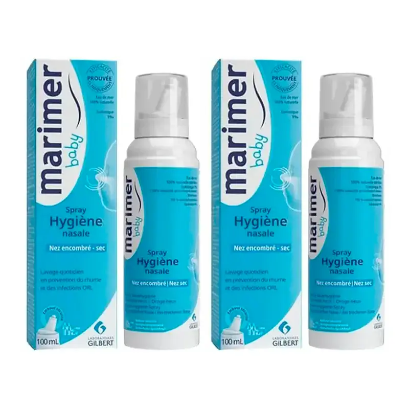 Marimer Agua De Mar Baby Isotonic Nasal Spray, Pack 2 x 100Ml