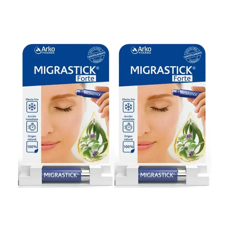 Arkopharma Migrastick Forte Roll-On Headache, 2X3Ml