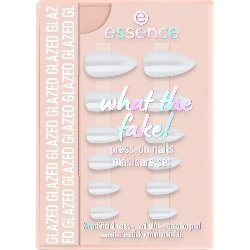 Essence Manicure Set With False Nails What The Fake! Press-On Nails 01 , 28 pieces
