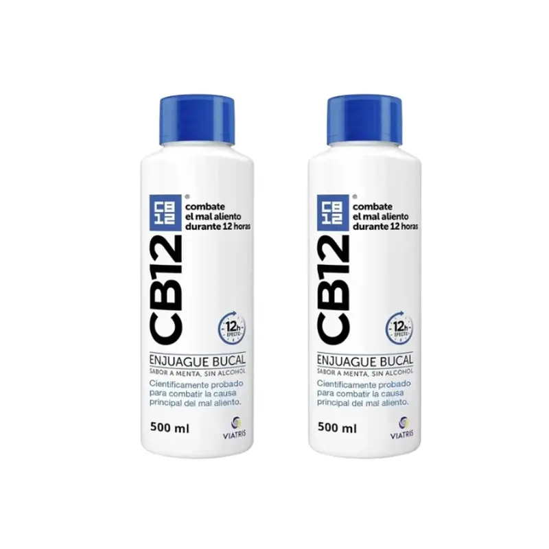 Cb12 Mint Mouthwash Mint Flavoured Halitosis Mouthwash, 2X500 Ml