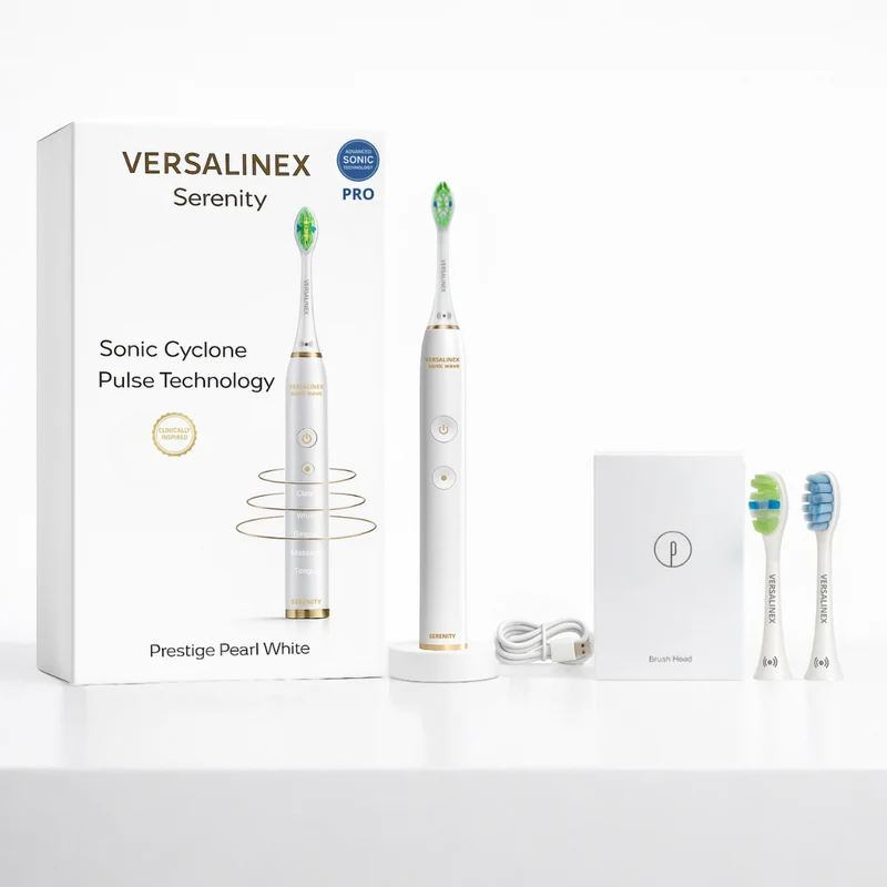 Versalinex® Serenity – Schallzahnbürste | Bis zu 365 Tage Akku, 5 Modi × 3 Intensitäten ⬇️ Geschenk-Aktion ⬇️