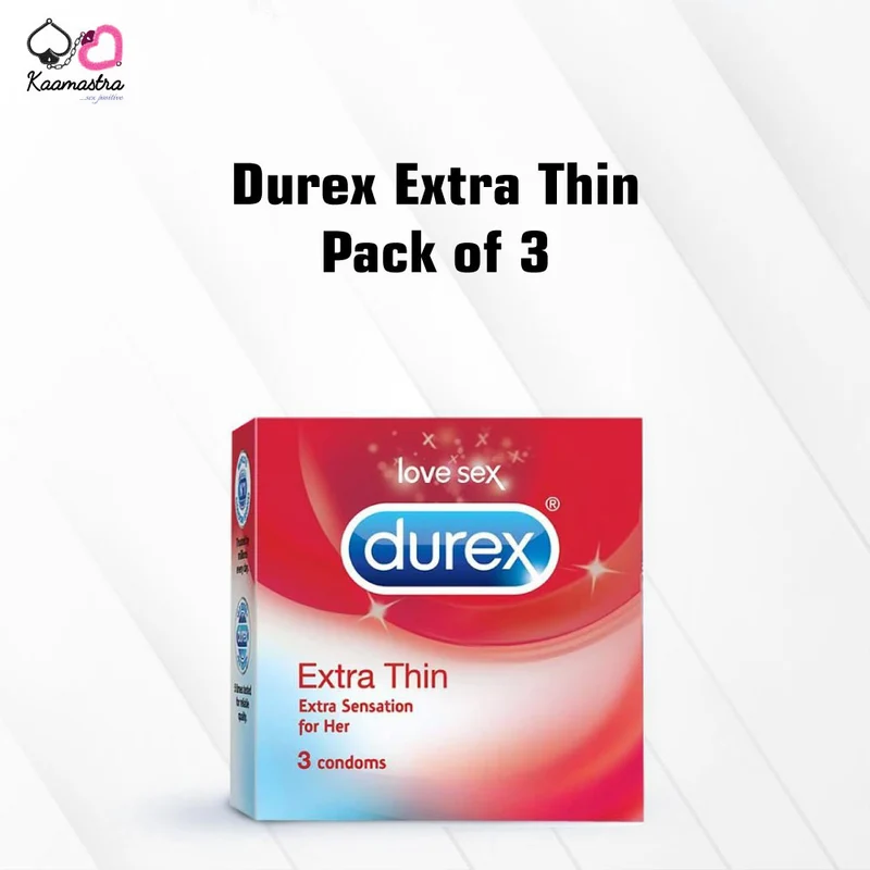 Durex Extra Thin Pack Of 3 on Kaamastra