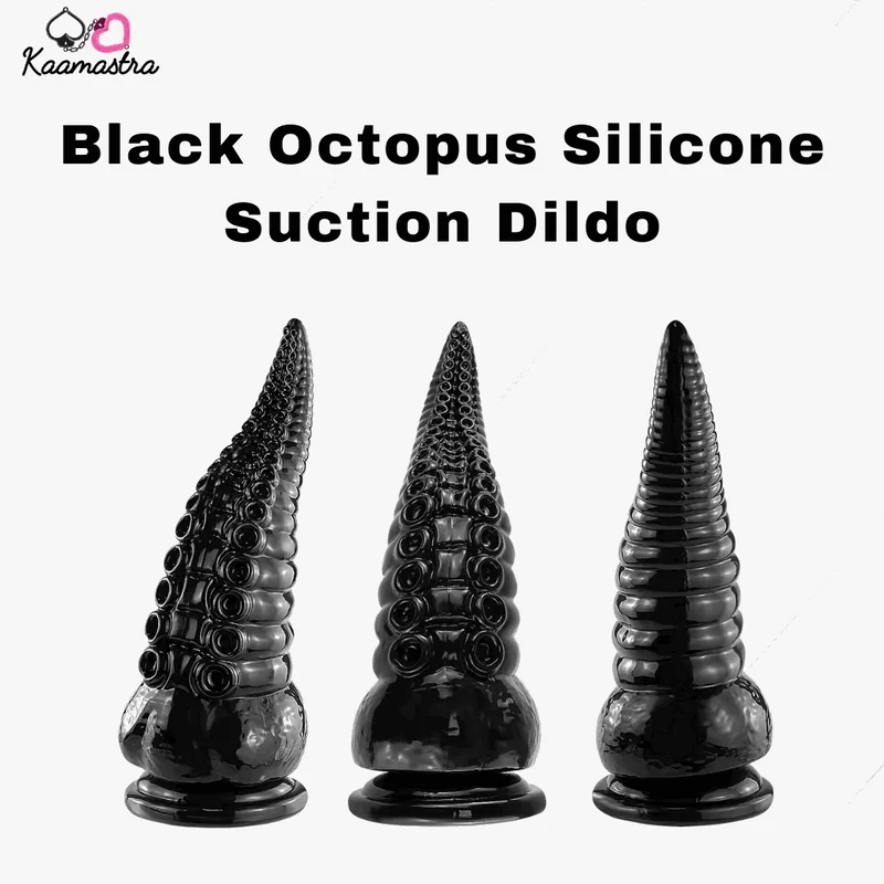 Kaamastra Black Octopus Silicone Dildo