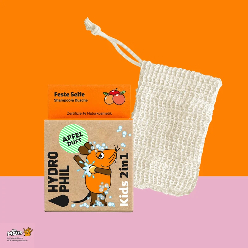 Maus Shampoo & Seifensäckchen – Für kleine Entdecker:innen