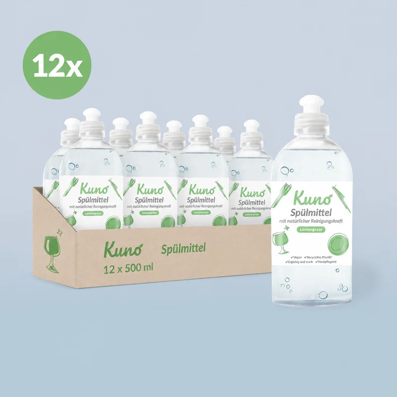 12er Pack Spülmittel Lemongrass Ausverkauf - 0,83€ pro 500 ml