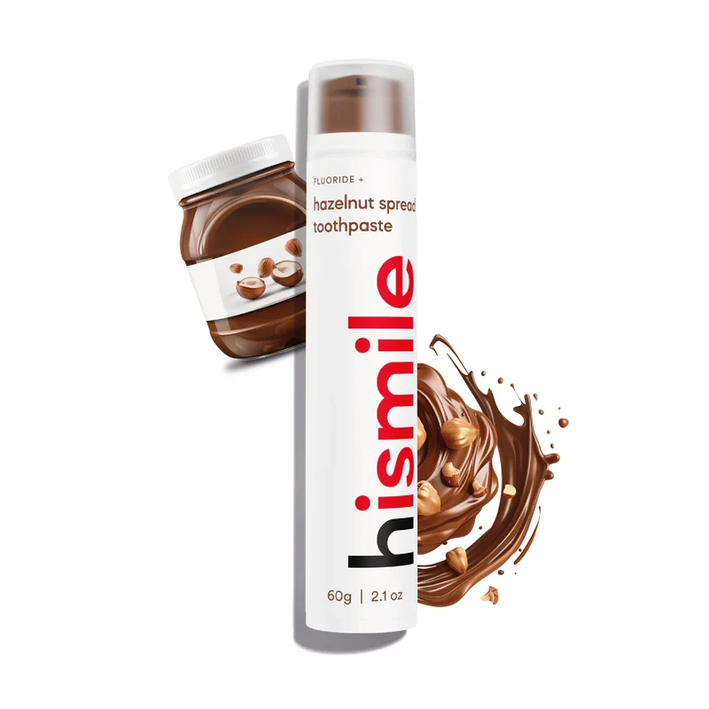 Hismile Toothpaste Hazelnut Spread - Fluoride Toothpaste - 60g