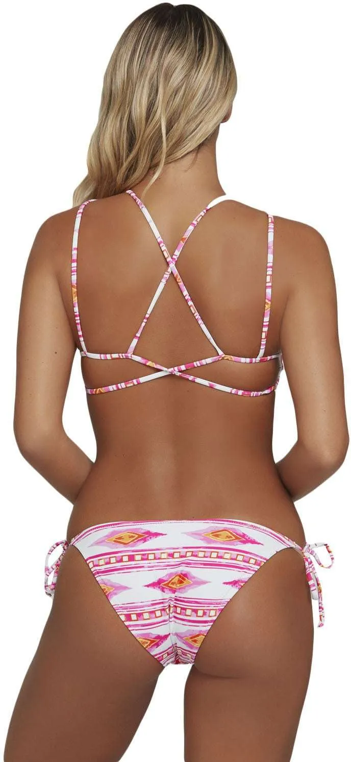 Kaamastra Pink And White Bikini for Women