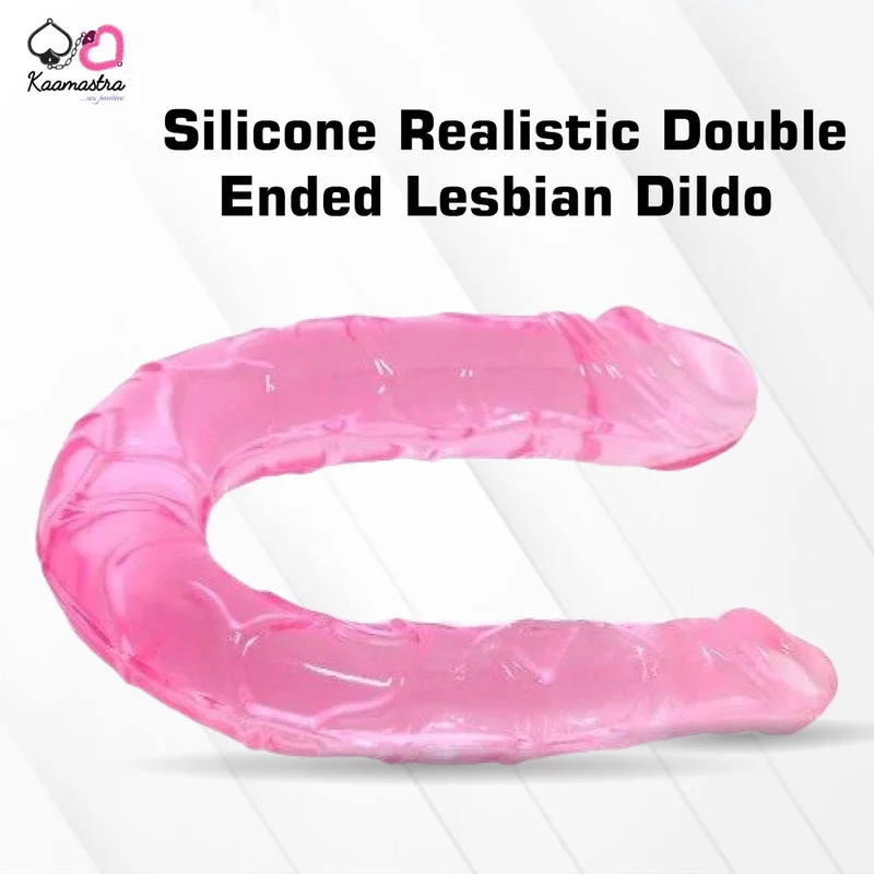 Kaamastra Silicone Realistic Double Ended Anal And Vaginal Lesbian Dildo