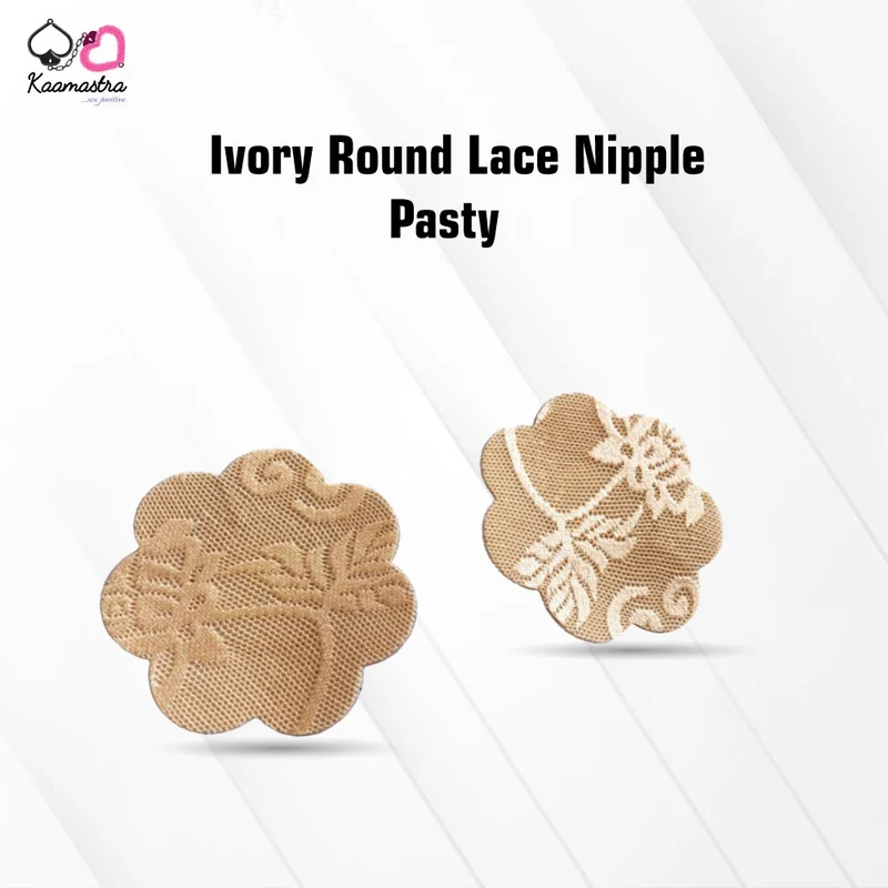 Kaamastra Ivory Round Lace Nipple Pasty