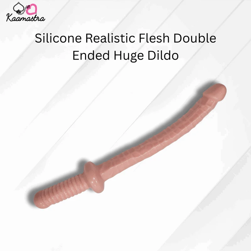 Kaamastra Silicone Realistic Flesh Double Ended Huge Dildo