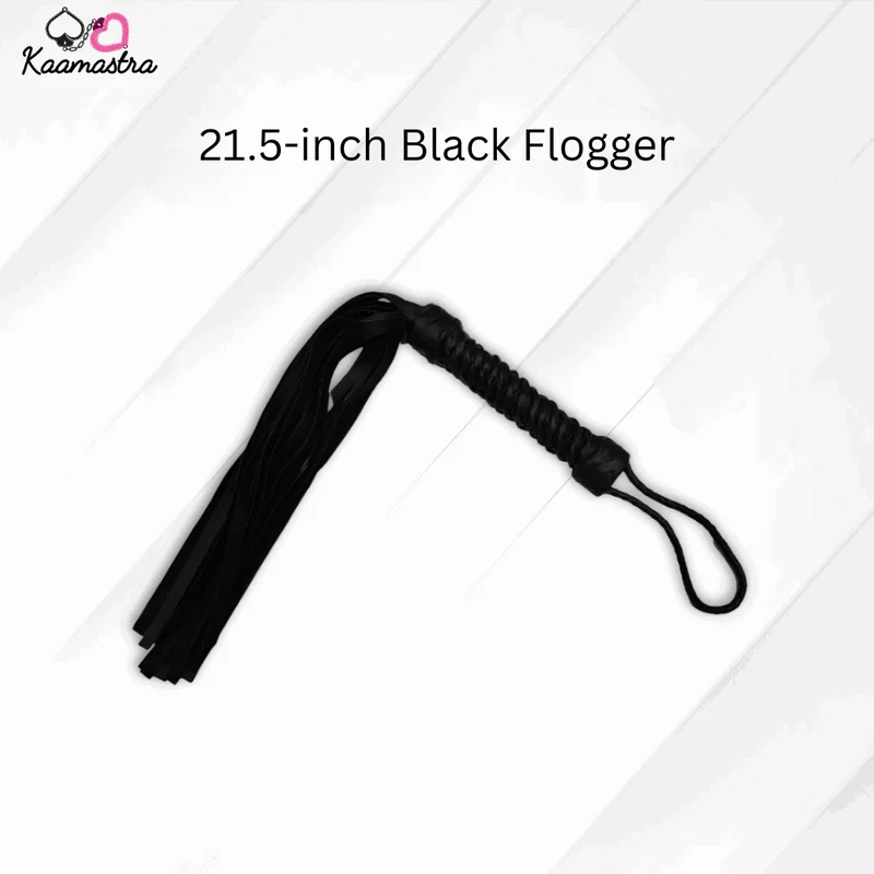 Kaamastra's 21.5 Inch/54.61 cm Black Flogger-Big