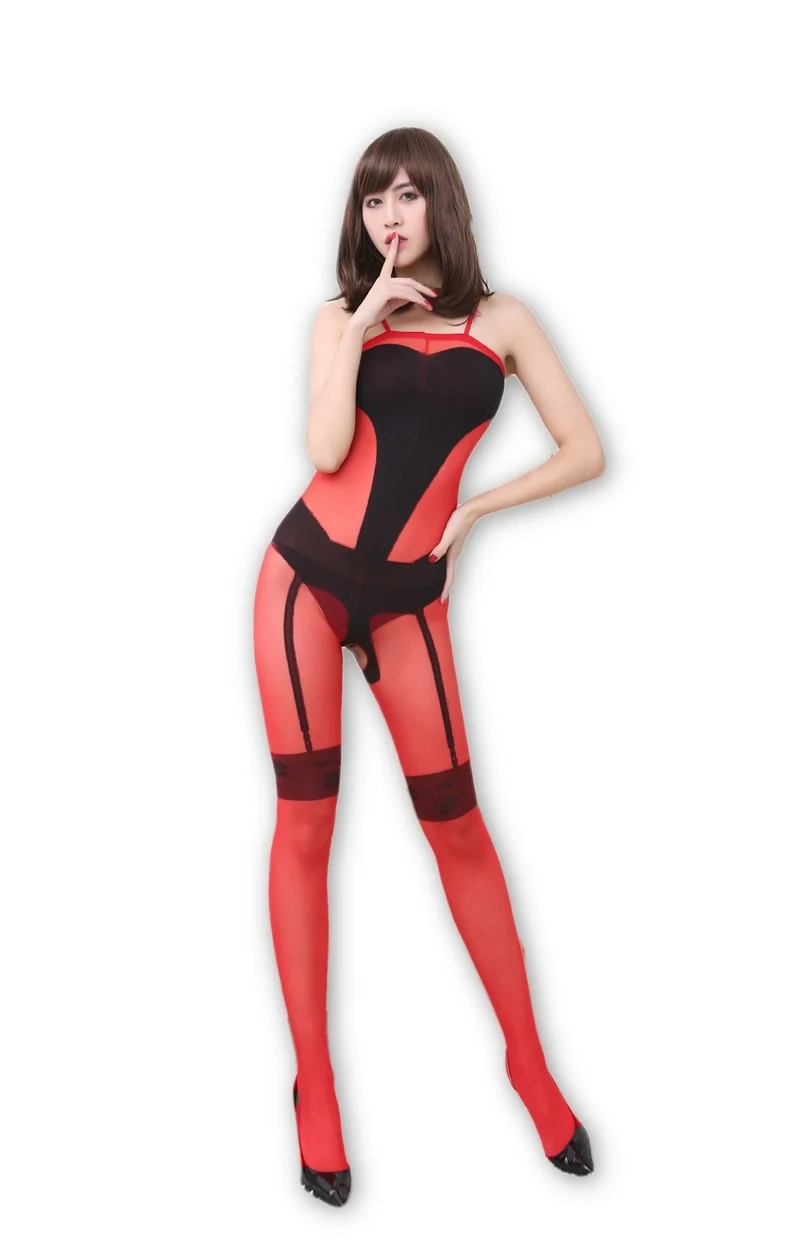 Kaamastra Red black Bodystocking & Free Thong