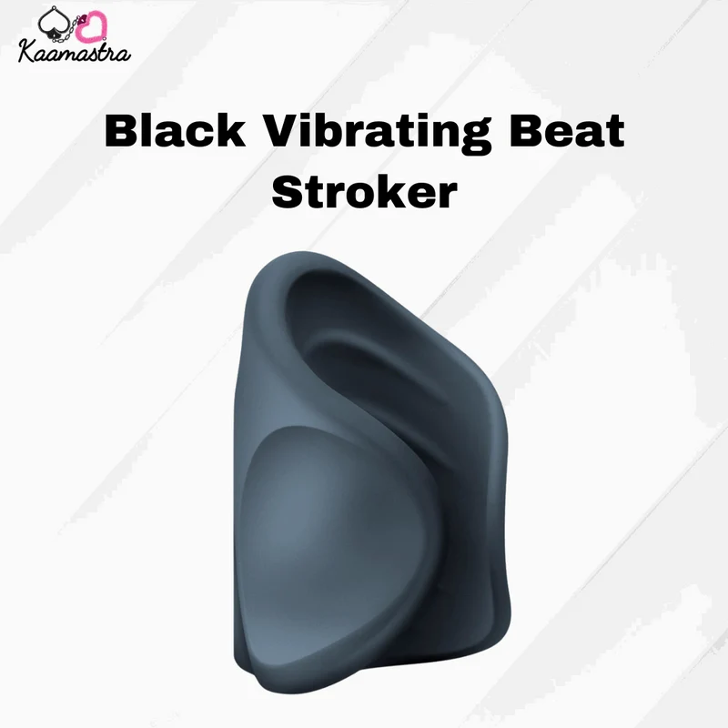 Kaamastra Black Vibrating Beat Stroker