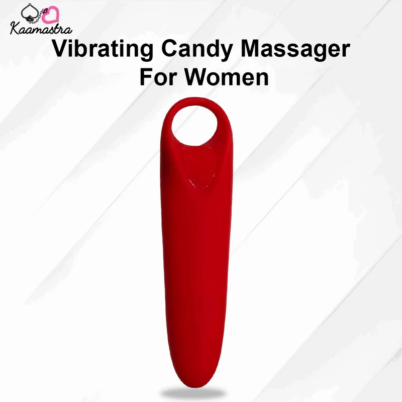 Kaamastra's Vibrating Red Candy Massager For Women