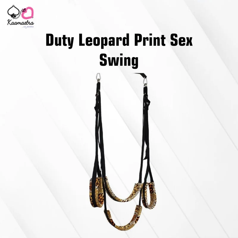 Kaamastra Heavy Duty Leopard Print Door Sex Swing