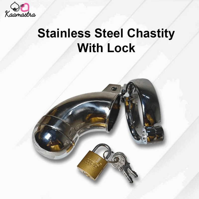 Kaamastra's Stainless Steel Chastity With Lock