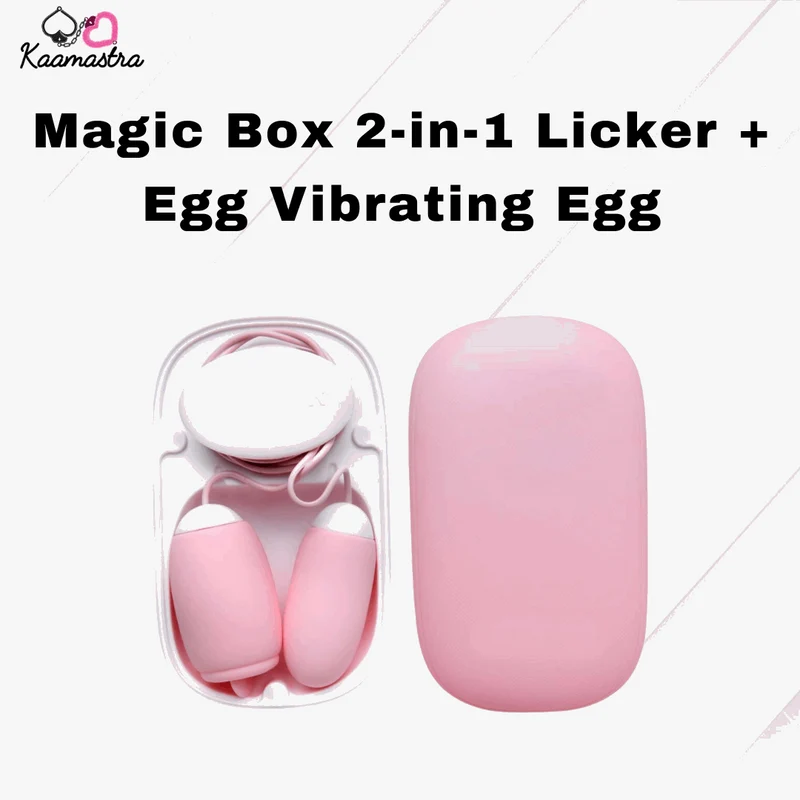Kaamastra Magic Box 2-in-1 Licker + Egg Vibrating Egg